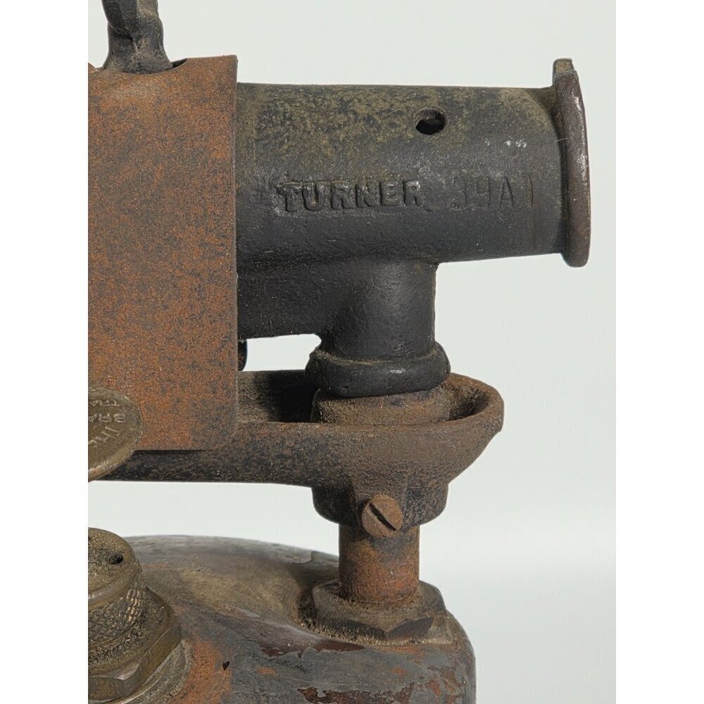 Vintage The Turner Brass Works Sycamore Ill Copper Blow Torch With Black Handle - Picture 7 of 16